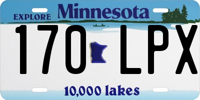 MN license plate 170LPX