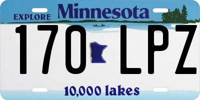 MN license plate 170LPZ