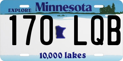 MN license plate 170LQB