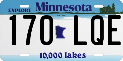 MN license plate 170LQE