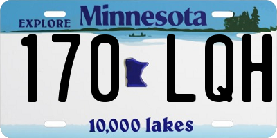 MN license plate 170LQH