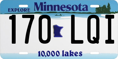 MN license plate 170LQI