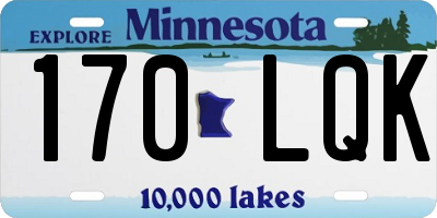 MN license plate 170LQK