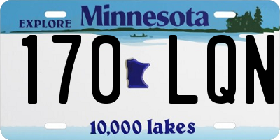 MN license plate 170LQN