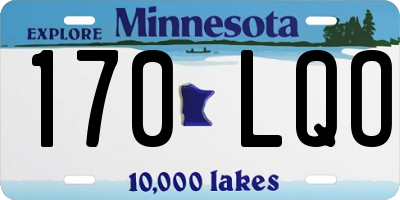 MN license plate 170LQO