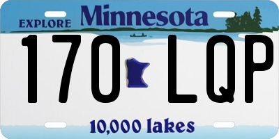 MN license plate 170LQP