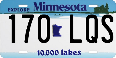 MN license plate 170LQS