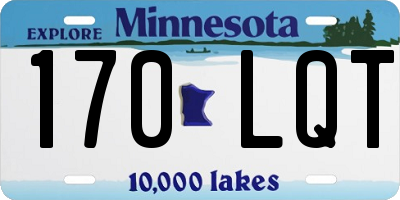 MN license plate 170LQT