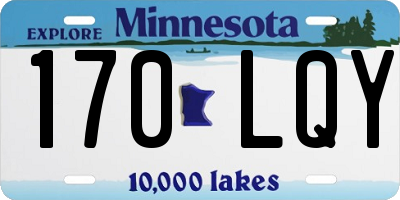 MN license plate 170LQY