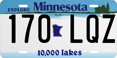 MN license plate 170LQZ