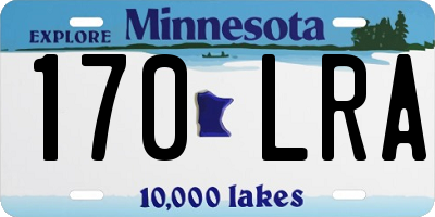 MN license plate 170LRA