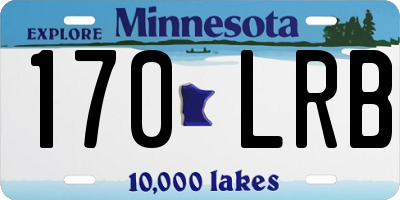 MN license plate 170LRB