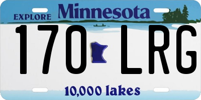 MN license plate 170LRG