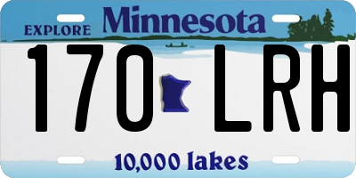 MN license plate 170LRH
