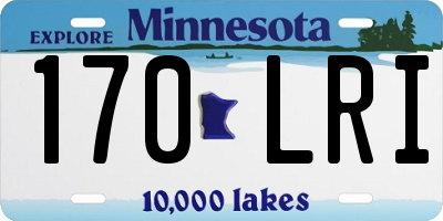 MN license plate 170LRI