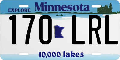 MN license plate 170LRL