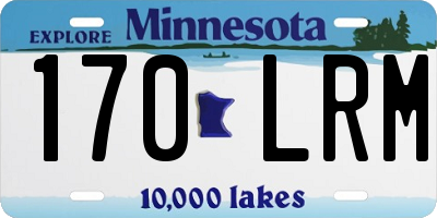 MN license plate 170LRM