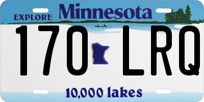 MN license plate 170LRQ