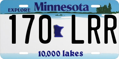 MN license plate 170LRR