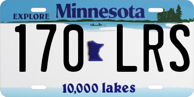 MN license plate 170LRS