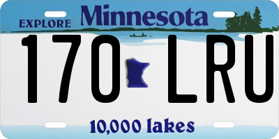 MN license plate 170LRU