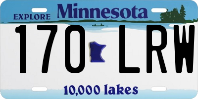 MN license plate 170LRW