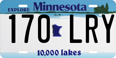 MN license plate 170LRY