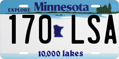 MN license plate 170LSA