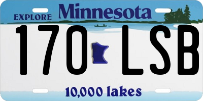 MN license plate 170LSB