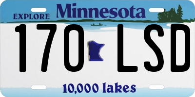 MN license plate 170LSD