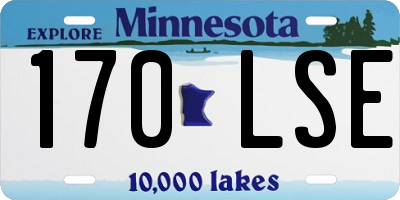 MN license plate 170LSE