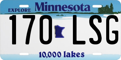 MN license plate 170LSG