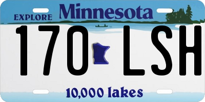MN license plate 170LSH