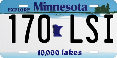 MN license plate 170LSI