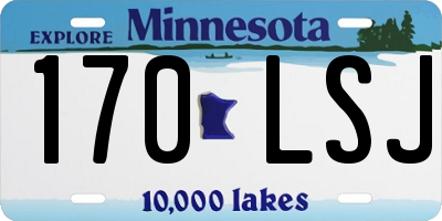 MN license plate 170LSJ