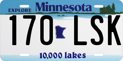 MN license plate 170LSK