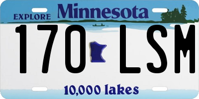 MN license plate 170LSM