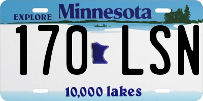 MN license plate 170LSN