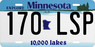 MN license plate 170LSP