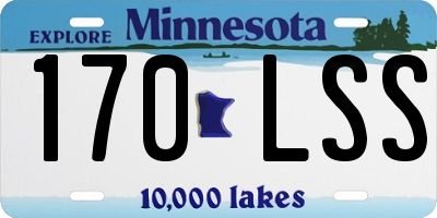 MN license plate 170LSS