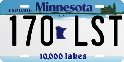 MN license plate 170LST