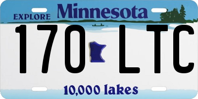 MN license plate 170LTC