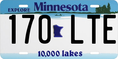 MN license plate 170LTE