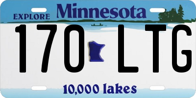 MN license plate 170LTG