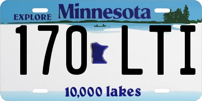 MN license plate 170LTI