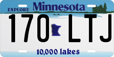 MN license plate 170LTJ