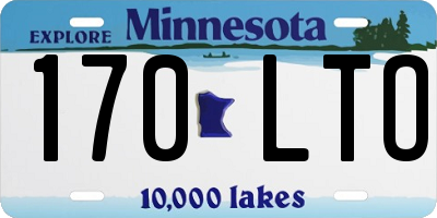 MN license plate 170LTO
