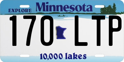 MN license plate 170LTP