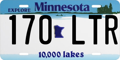 MN license plate 170LTR