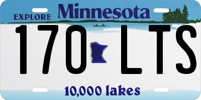 MN license plate 170LTS